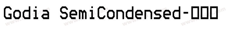 Godia SemiCondensed字体转换